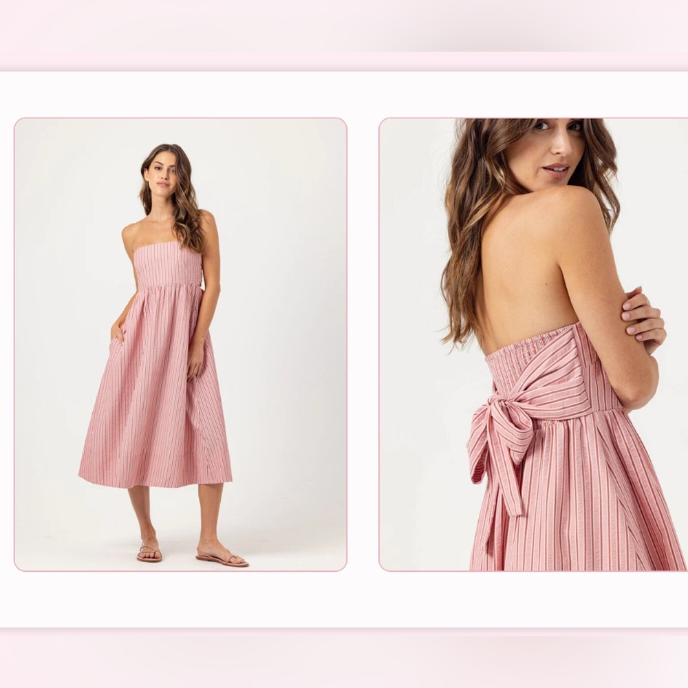 Sunday’s XS Pink Striped convertible dress or skirt brand new